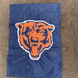 Chicago Bears Flag with Orange Bear Logo